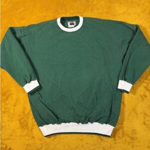LEGENDS ATHLETIC Green Crewneck Sweatshirt XL Made in USA